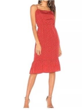 Lovers + Friends Basil Star Print Midi Dress Celestial Americana Party - Sz XS